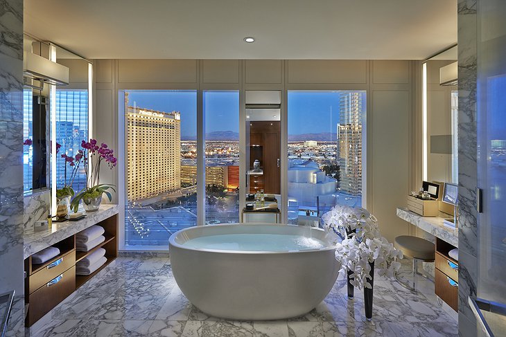 Mandarin Oriental Las Vegas Apex Suite bathroom