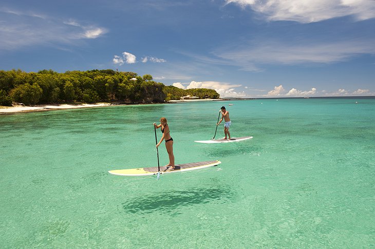 Mustique Island paddle board