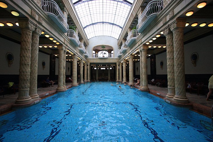 Gellert Spa interior swimming pool