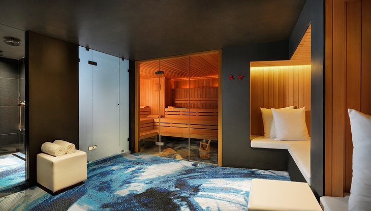 Andaz Amsterdam hotel Spa with saunas