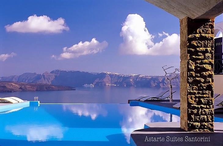 Santorini views from the infinity pool