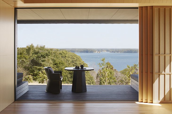 Amanemu suite terrace with sea view