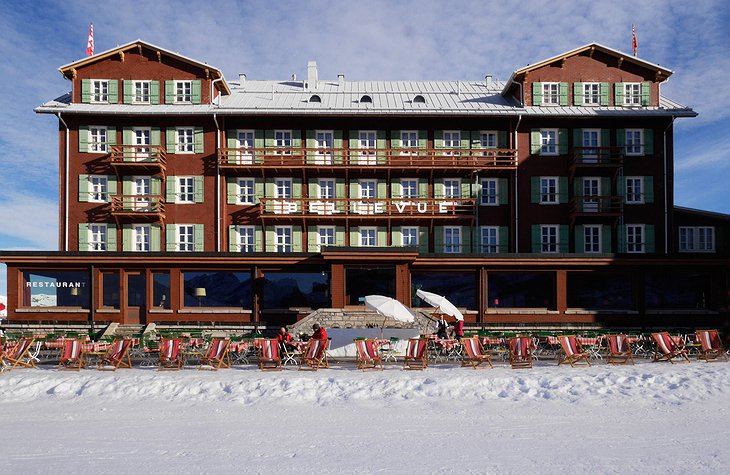 Hotel Bellevue Des Alpes Building Front Facade