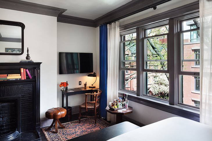 The High Line Hotel room with large windows