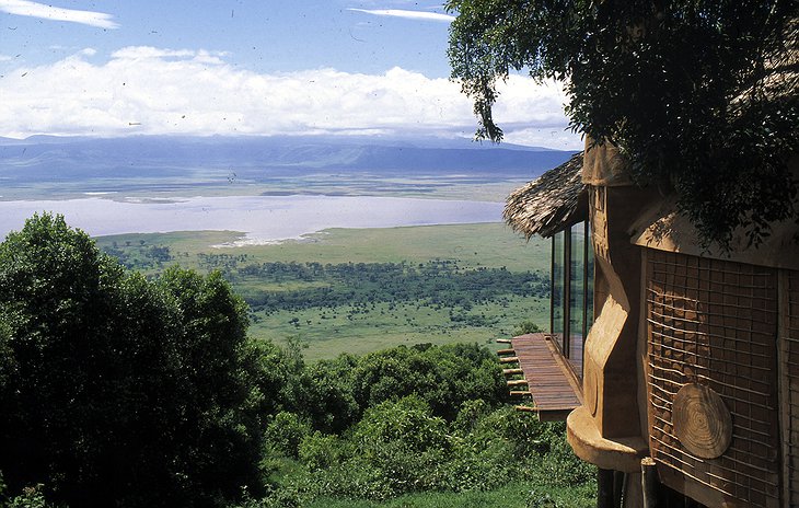 View on Lake Magadi from Ngorongoro Crater Lodge
