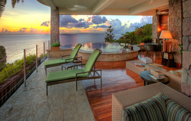 Jade Mountain Resort suite terrace
