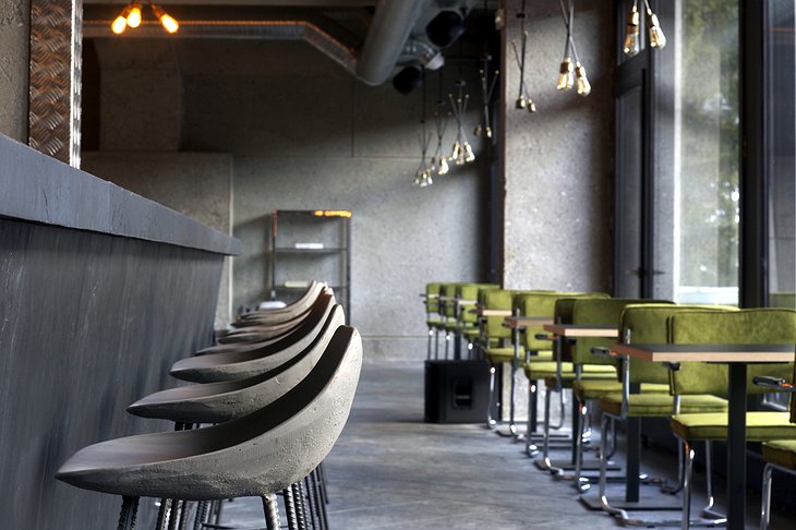 Totem Flaine Hotel bar chairs