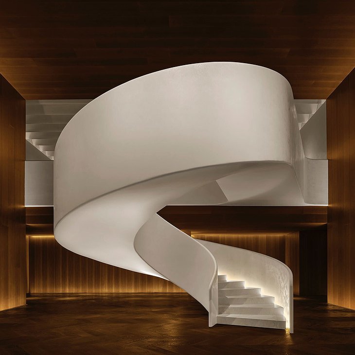 The Madrid Edition Hotel Sculptural Staircase