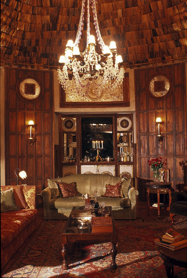 Ngorongoro Crater Lodge luxury living room