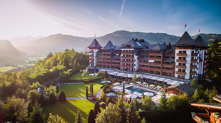 Alpina Gstaad Hotel Aerial