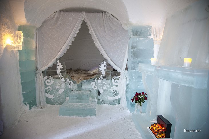 Romantic ice igloo