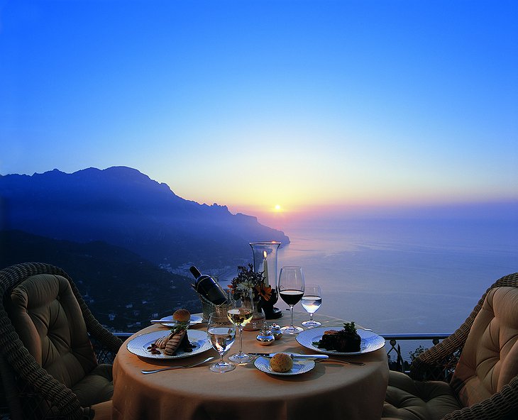Dining with breathtaking views