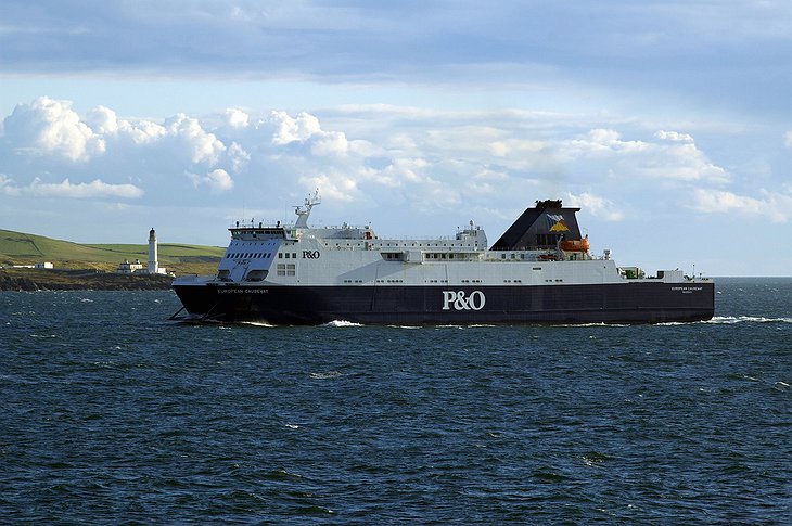 P&O Ferry and Corsewall Lighthouse hotel