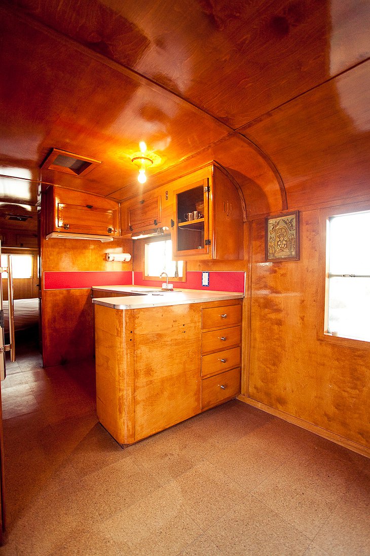 Kozy Coach trailer kitchen