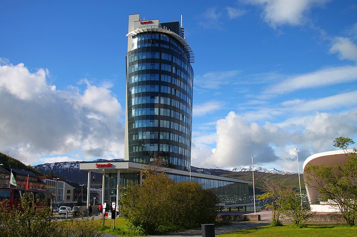 Scandic Narvik Building with the Mountains