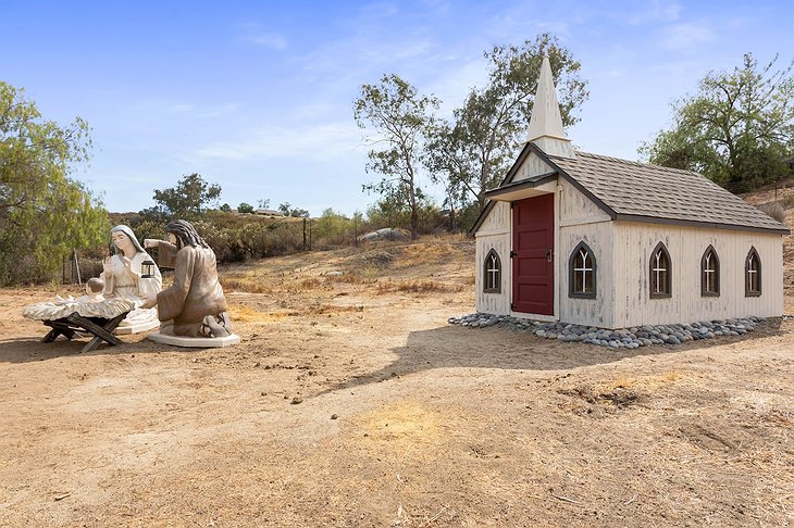 Old West Temecula Church and Nativity