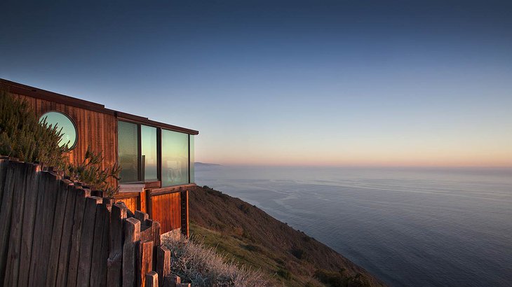 Post Ranch Inn wooden building with panoramic ocean views