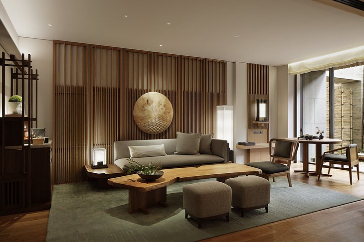 The Mitsui Kyoto Hotel Onsen Suite Living Room
