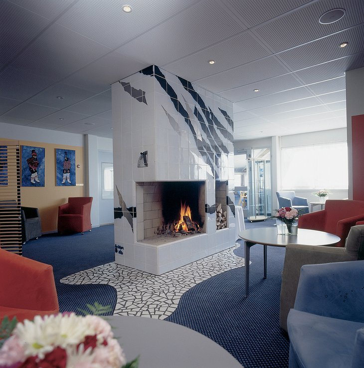 Hotel Arctic fireplace