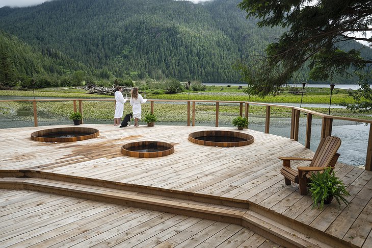Clayoquot Wilderness Resort Outdoor Hot Tubs with Nature View