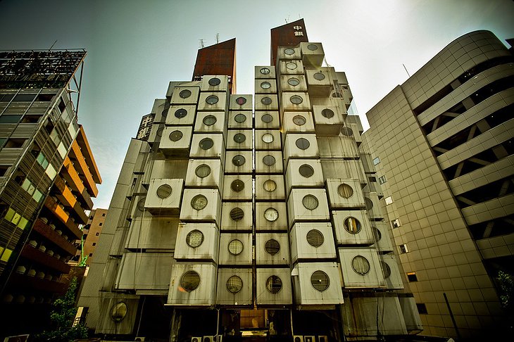 Nakagin Capsule Tower front view