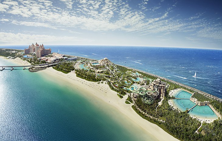 Atlantis Dubai Aquaventure Waterpark Aerial
