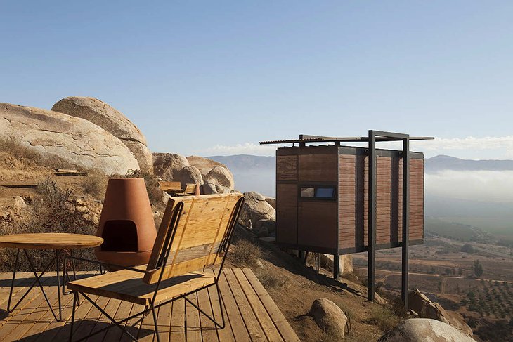 Hotel Endemico terrace with landscape views