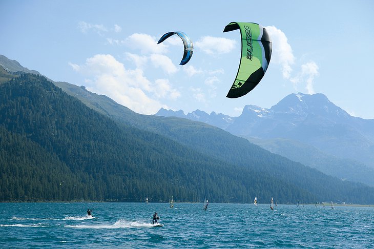 Alpine kite surf