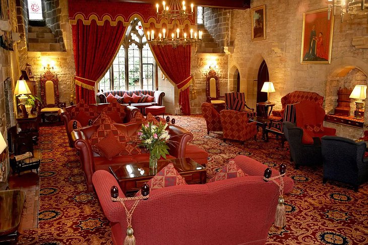 Langley Castle Hotel lounge