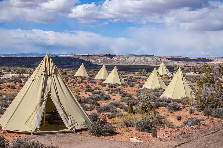 Moab Under Canvas tents