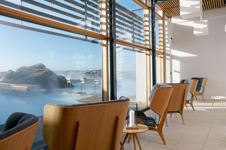 Silica Hotel restaurant with lagoon views