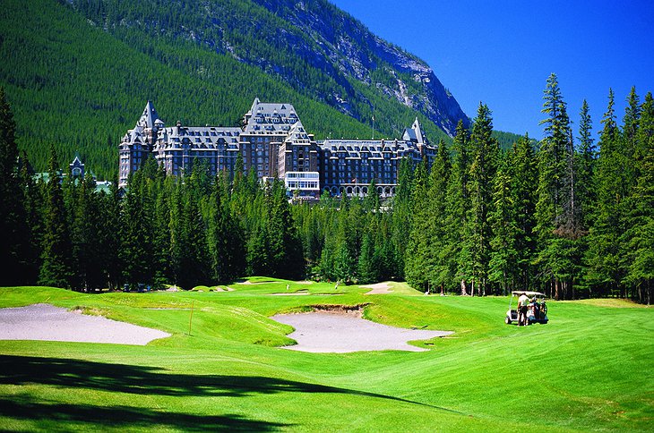 Fairmont Banff Springs Hotel and golf course