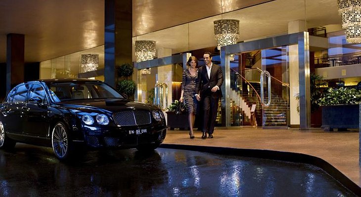Bentley at the entrance of Four Seasons Sydney