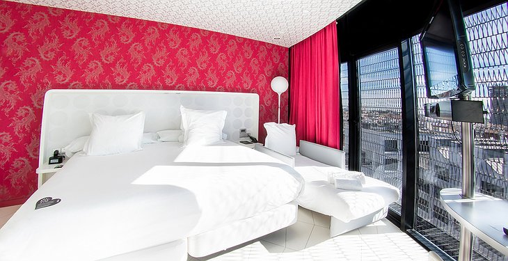 Barceló Raval room with panoramic view on Barcelona