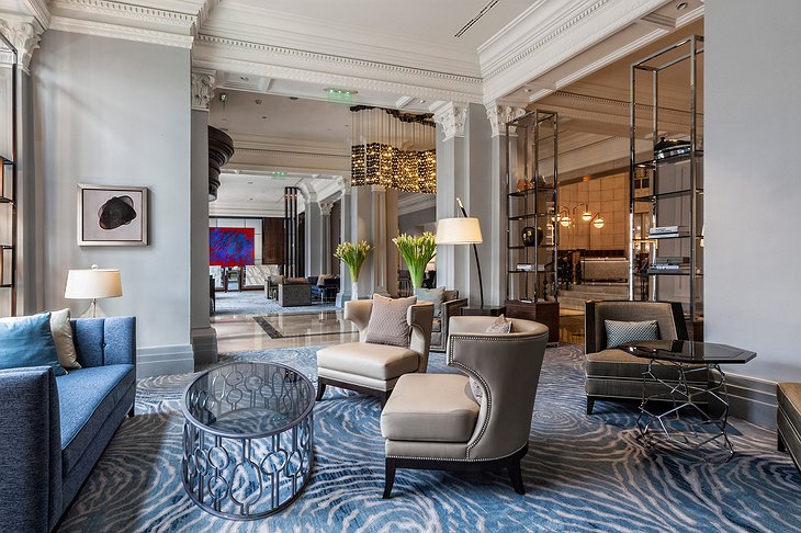 The Ritz-Carlton Hotel Budapest lobby and reception