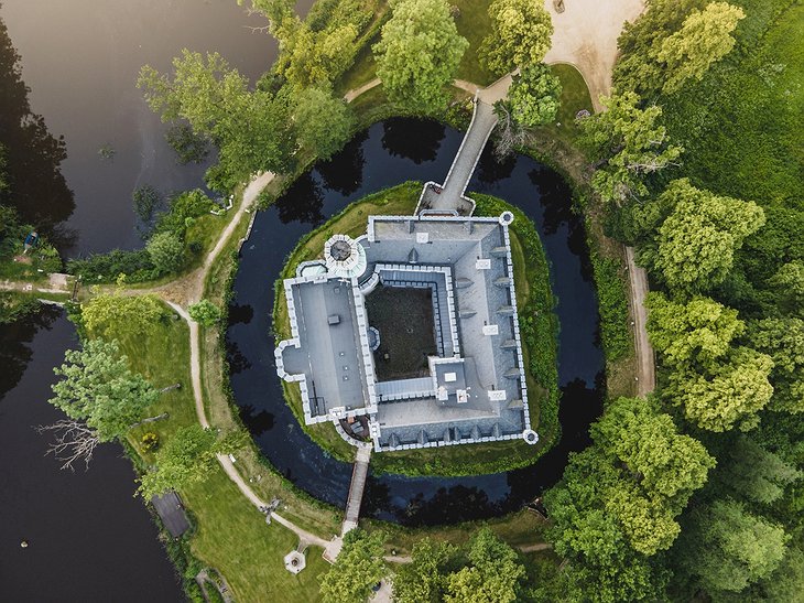 Karpniki Castle Aerial
