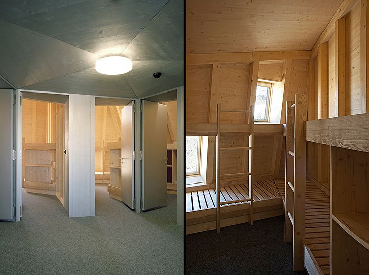The New Monte Rosa Hut rooms