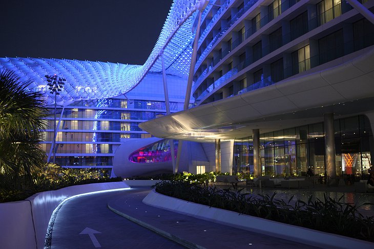 Racetrack and the Yas Hotel