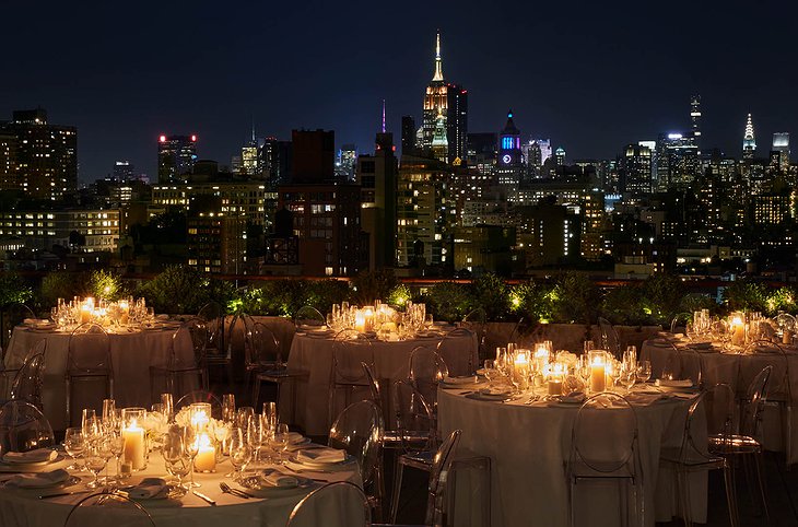 PUBLIC Hotel New York Rooftop Terrace Dining