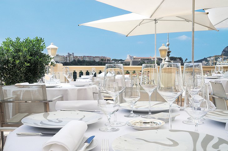 Hotel Hermitage Monte-Carlo dining terrace