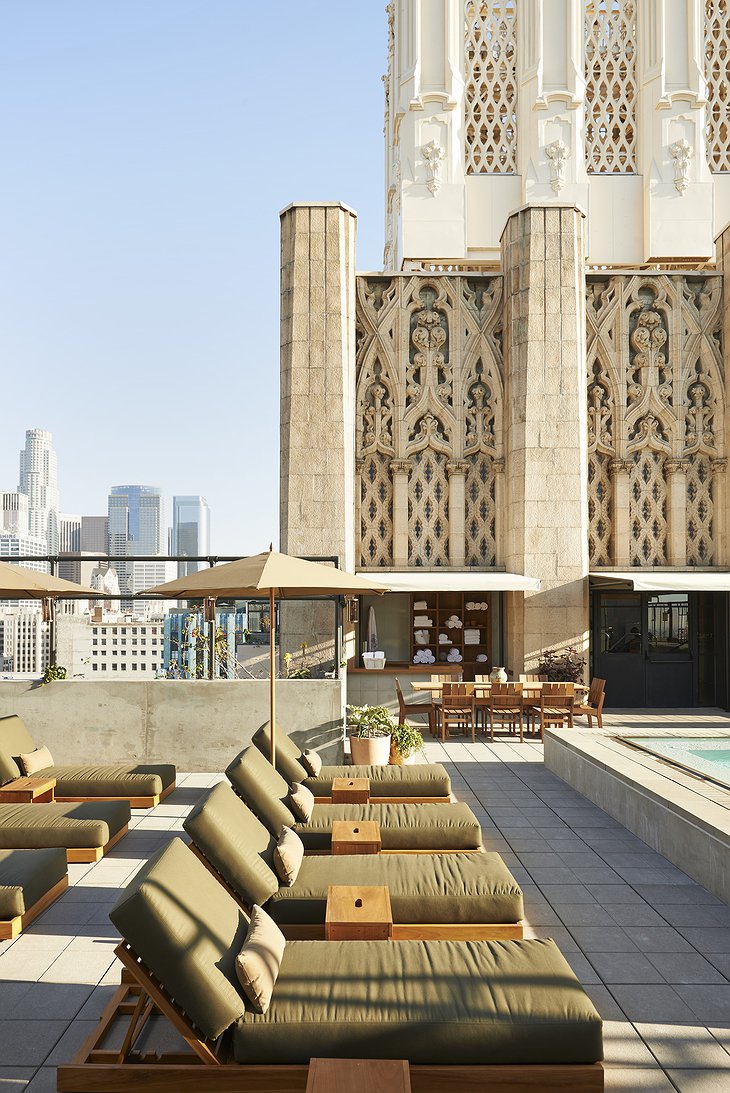 Ace Hotel Downtown Los Angeles rooftop pool