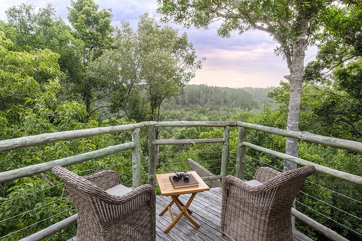 Tsala Treetop Lodge Private Balcony