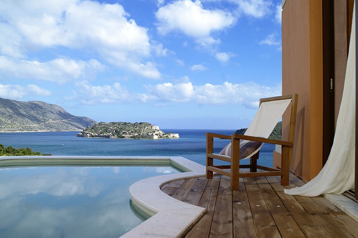 Domes of Elounda private pool with sea views