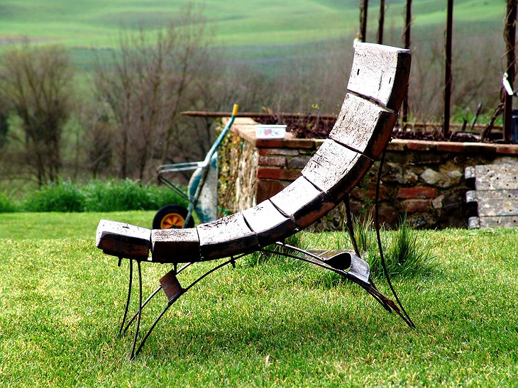 Follonico outdoor wooden chair