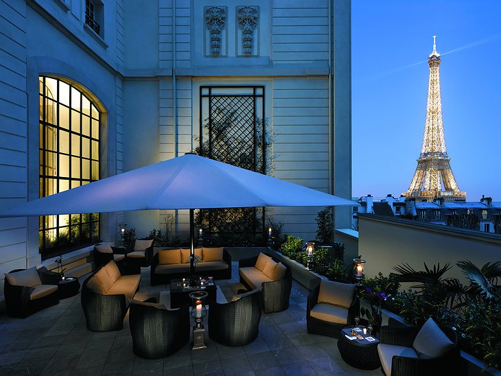 Shangri-La Hotel Paris terrace