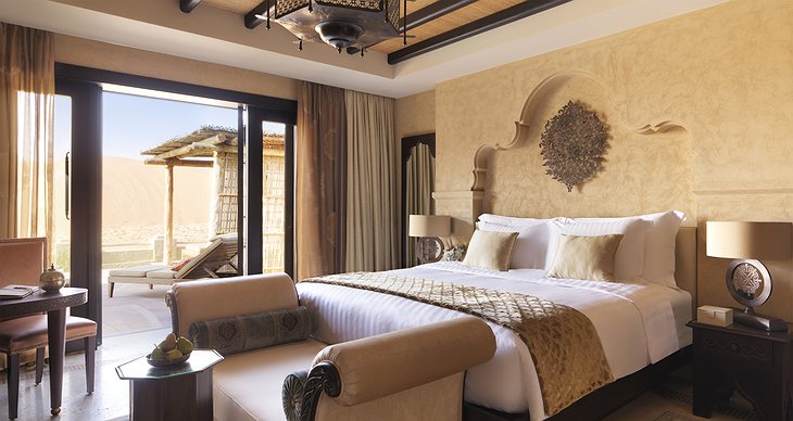 Qasr Al Sarab Desert Resort villa bedroom