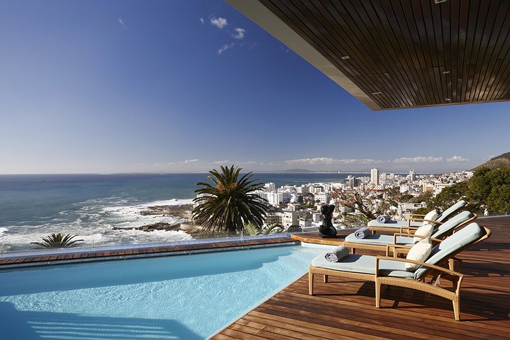 Ellerman House private pool with sea panorama