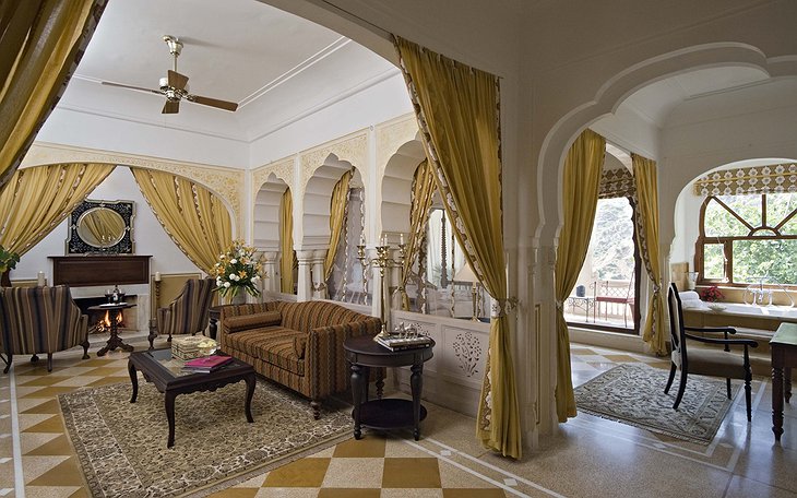 Samode Palace royal suite living room