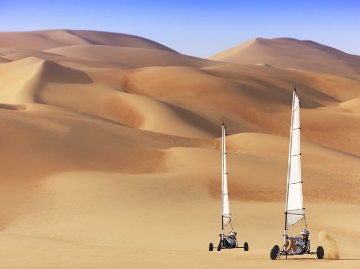 Desert land sailing