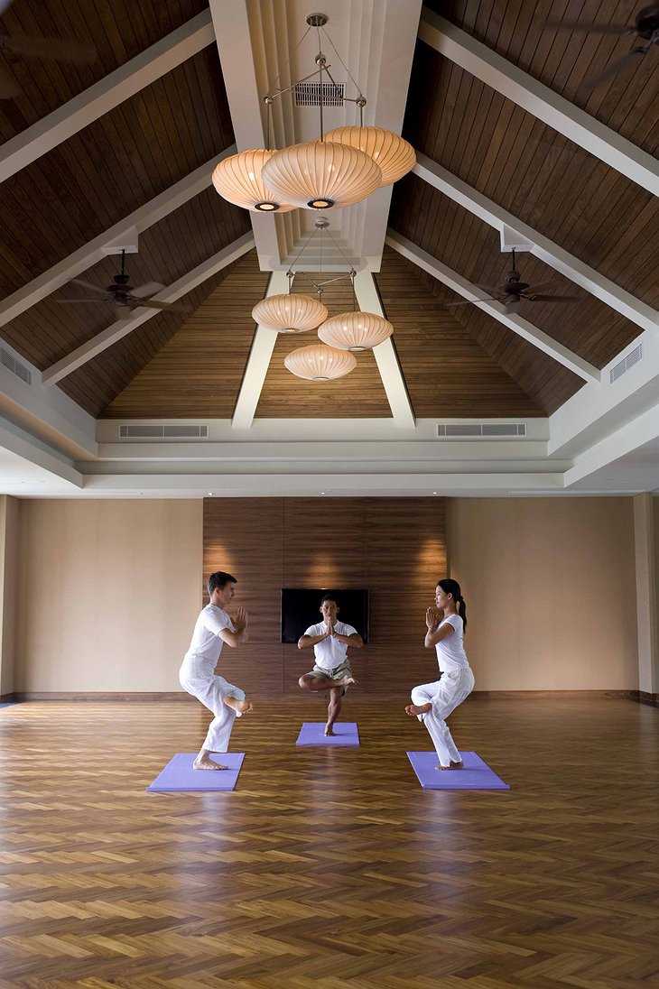 Conrad Bali wellness center yoga